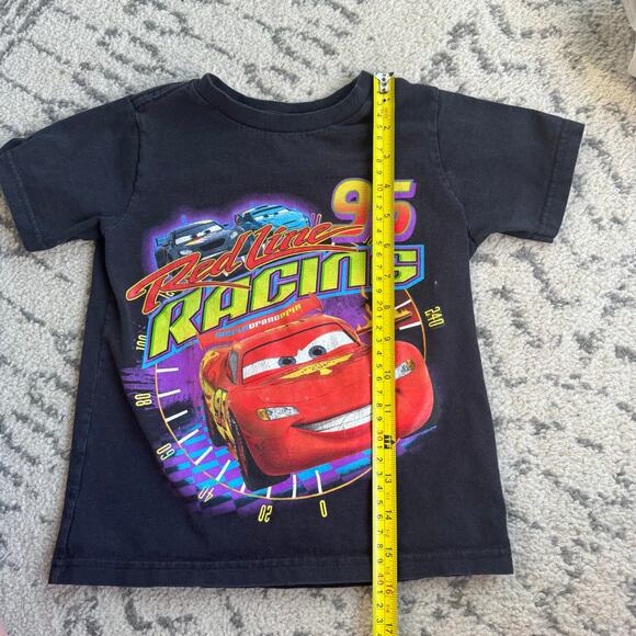 Disney Store CARS Red Line Racing Tshirt Size 4 - Picture 4 of 5